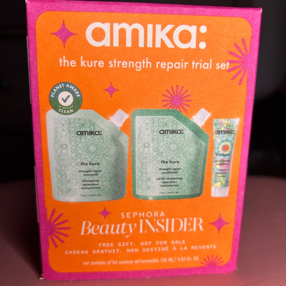 Amika The Kure Strength Repair Set with Shampoo, Conditioner & hair mask